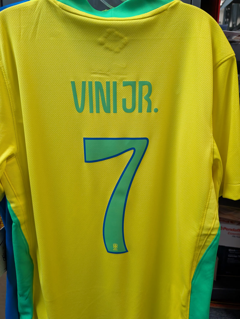 Load image into Gallery viewer, Vini #7 Nike Brazil 2025 Stadium Jersey Home
