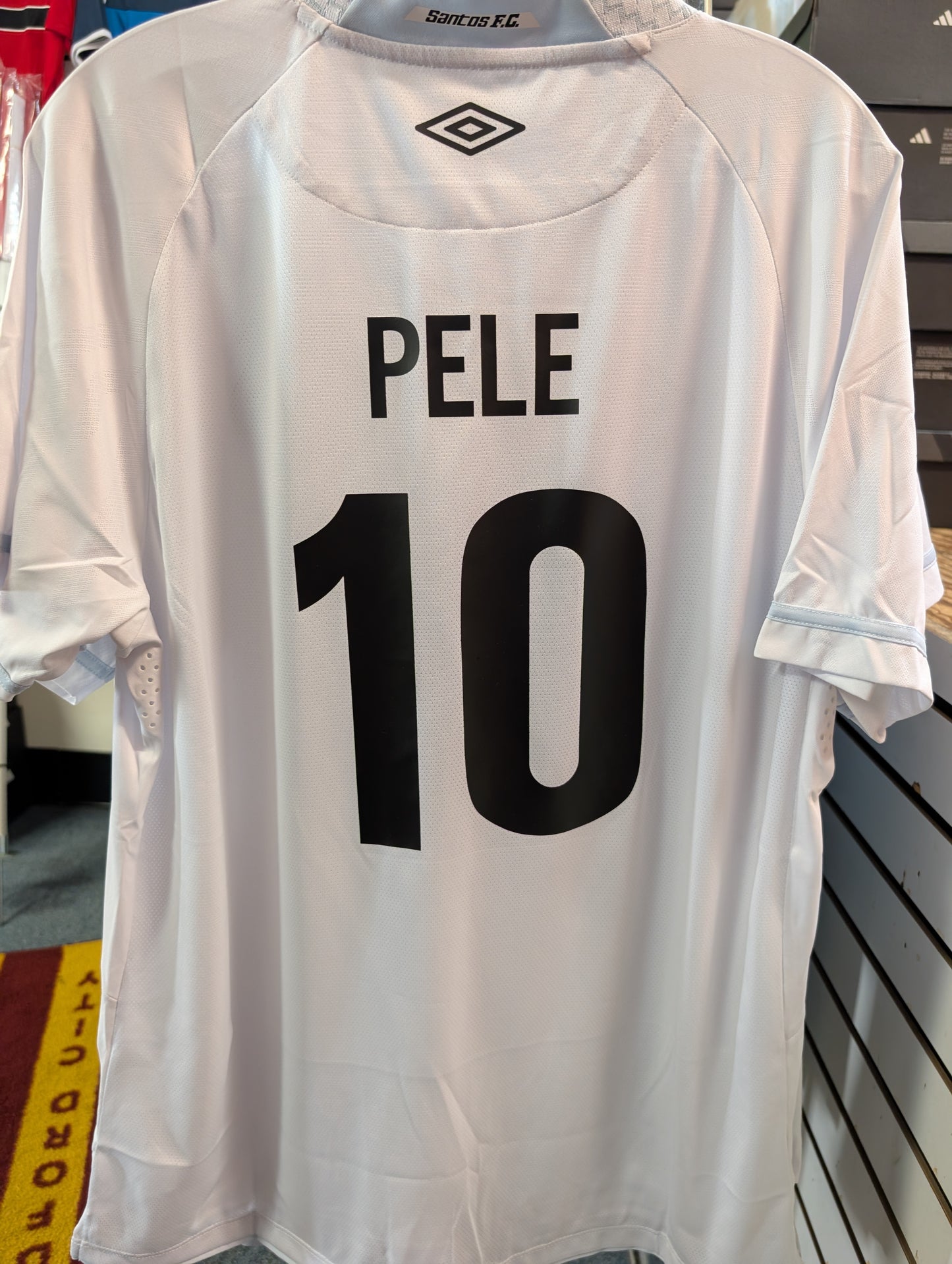 Men's 2025/26 Santos Home Jersey White Pele