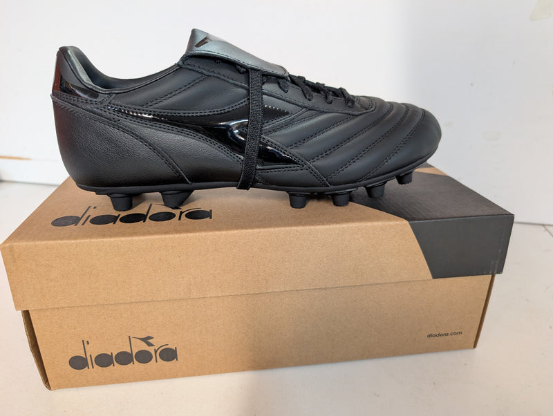 Load image into Gallery viewer, Diadora Brasil Icon LT T MDPU Black Leather
