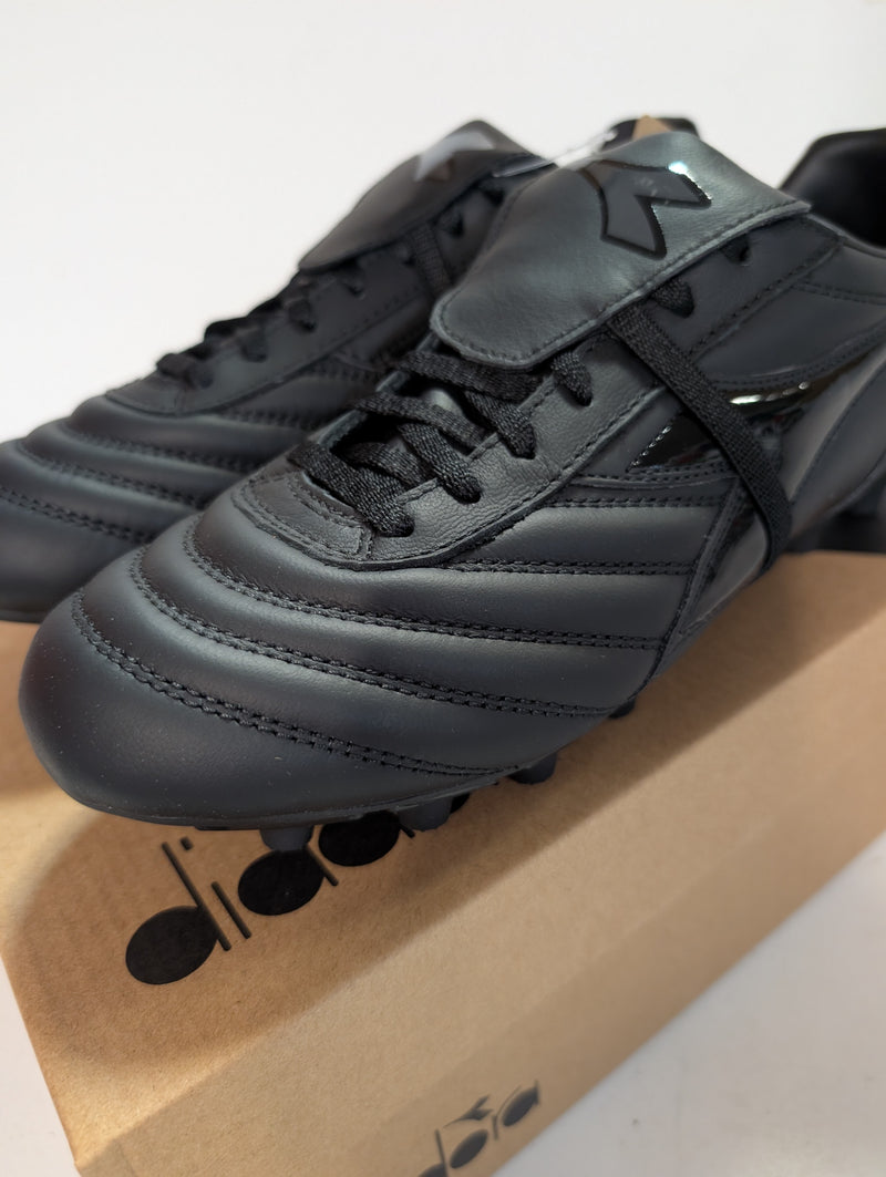 Load image into Gallery viewer, Diadora Brasil Icon LT T MDPU Black Leather
