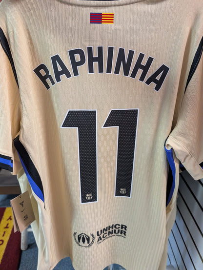 Raphina #11 Men's Barcelona Kobe Authentic Jersey La Liga Winners Badge