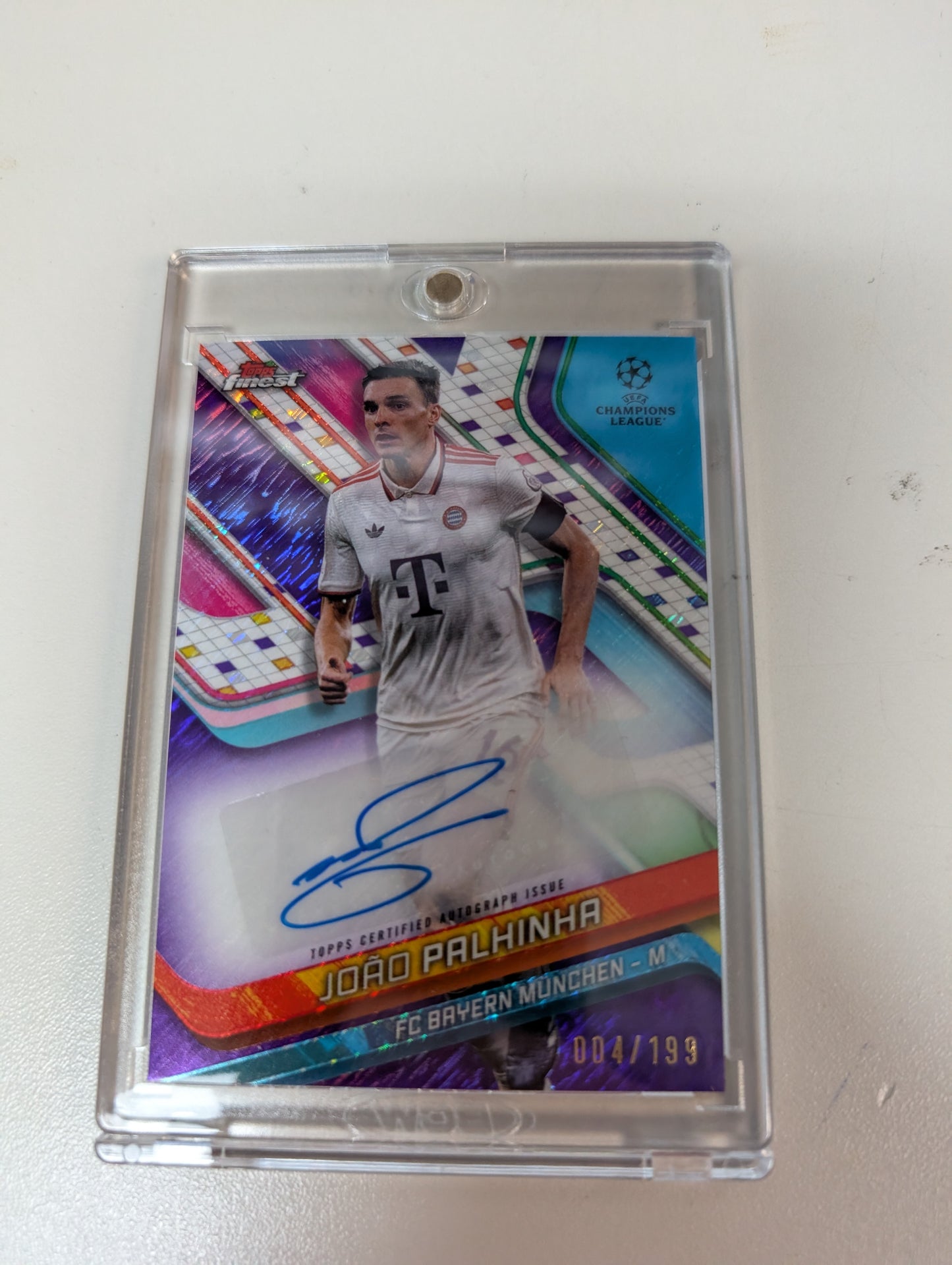 Joao Palhinha Bayern Munich Autograph Topps Finest #BA-JP /199