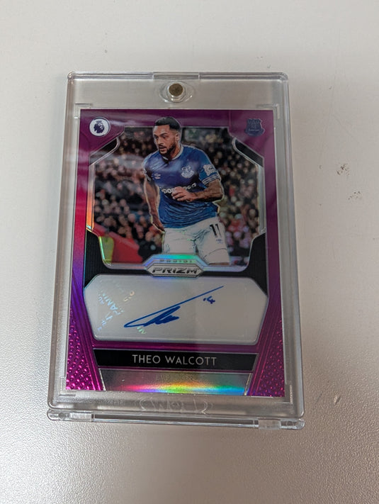 2019-2020 Theo Walcott Everton Autographed Panini 43/99 #S-TWA