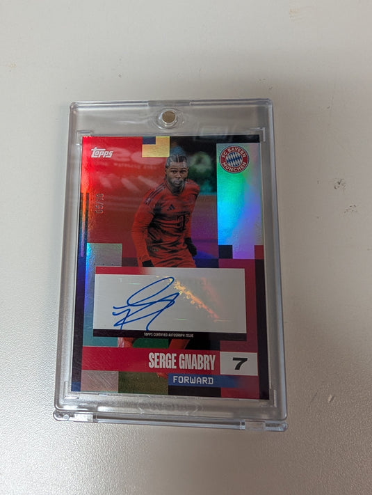 Topps Serge Gnabry Bayern Munich Autographed Card 05/10 #FSA-SG