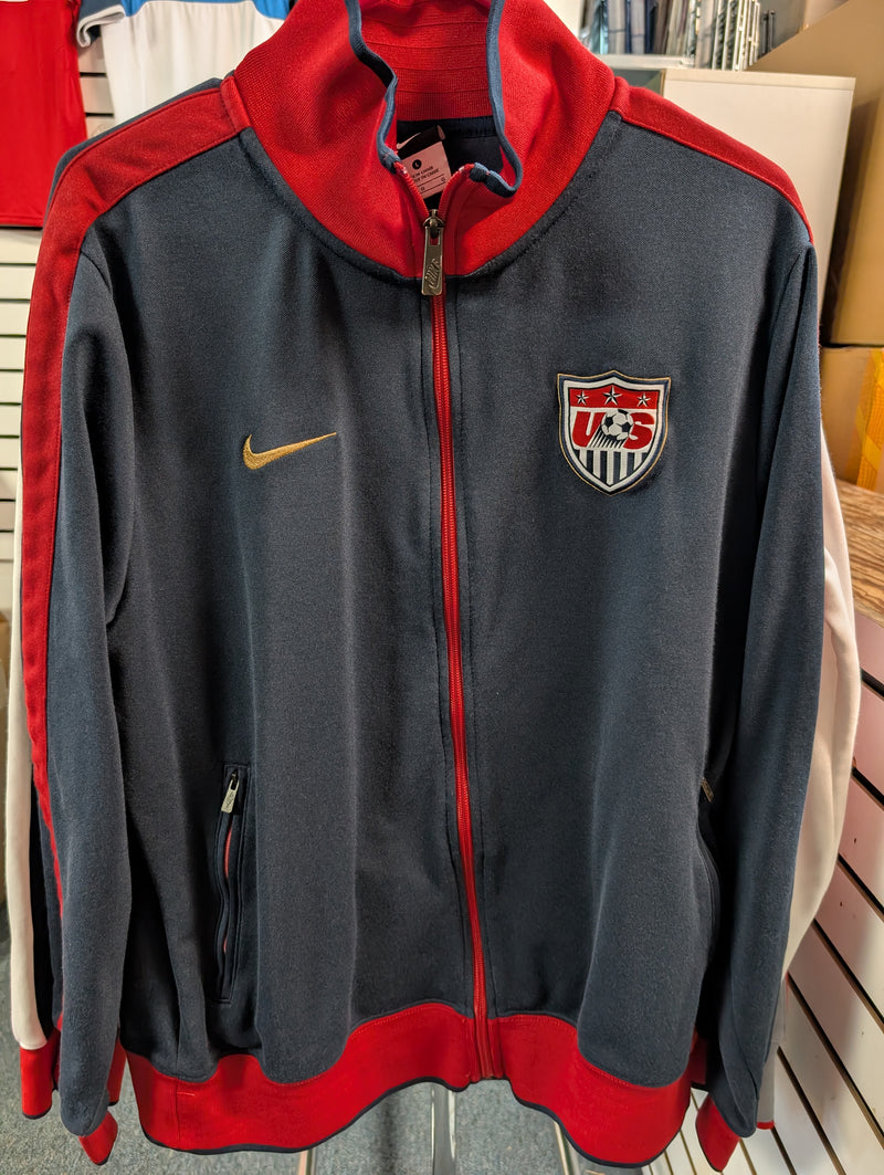 Load image into Gallery viewer, NIKE Navy USA Men's Large N98 Jacket Full Zip ***VINTAGE USED***
