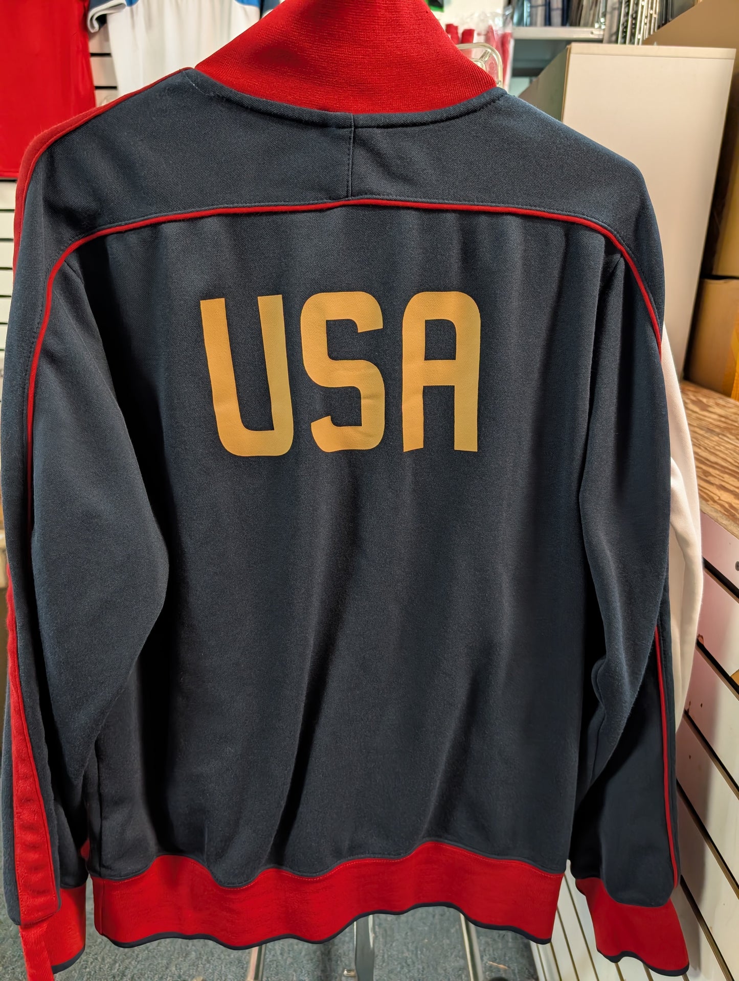 NIKE Navy USA Men's Large N98 Jacket Full Zip ***VINTAGE USED***