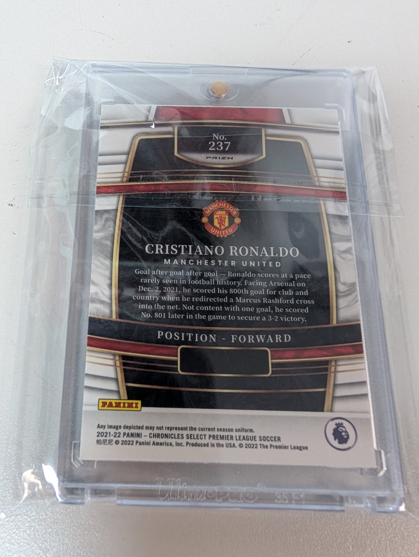 Cristiano Ronaldo Chronicles Select Premier League Purple MOJO #237