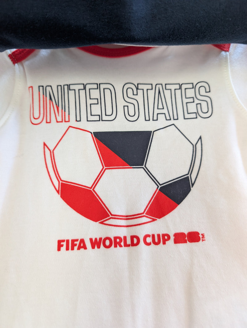 Load image into Gallery viewer, 2026 FIFA World Cup 3 Piece Creeper Set USA
