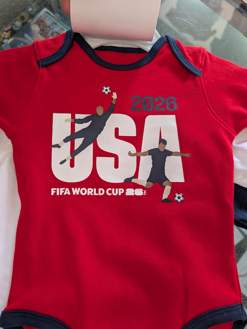 Load image into Gallery viewer, 2026 FIFA World Cup 3 Piece Creeper Set USA
