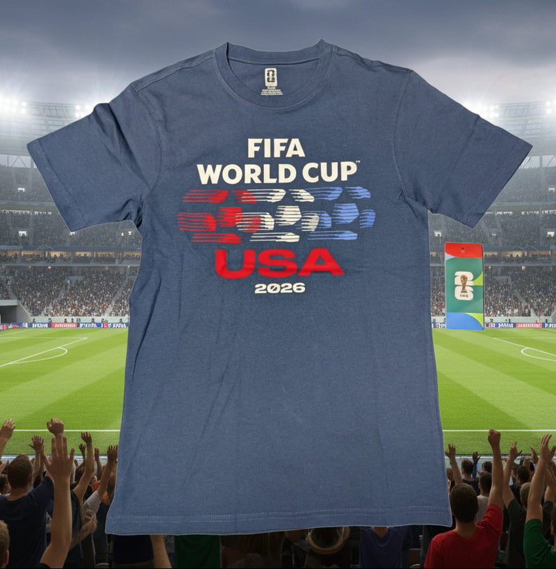 Load image into Gallery viewer, FIFA World Cup 2026 USA Graphic T-Shirt Navy Blue
