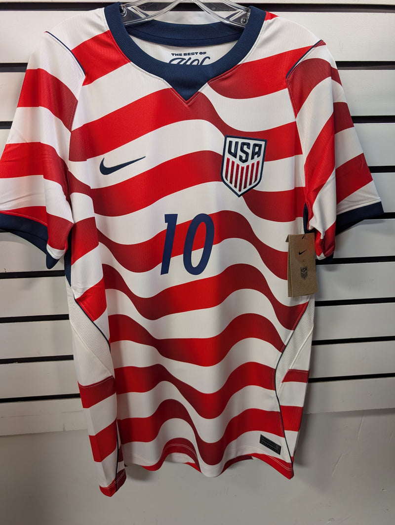 Load image into Gallery viewer, Men's Nike USA Stadium Home Stripes Custom Player Jersey
