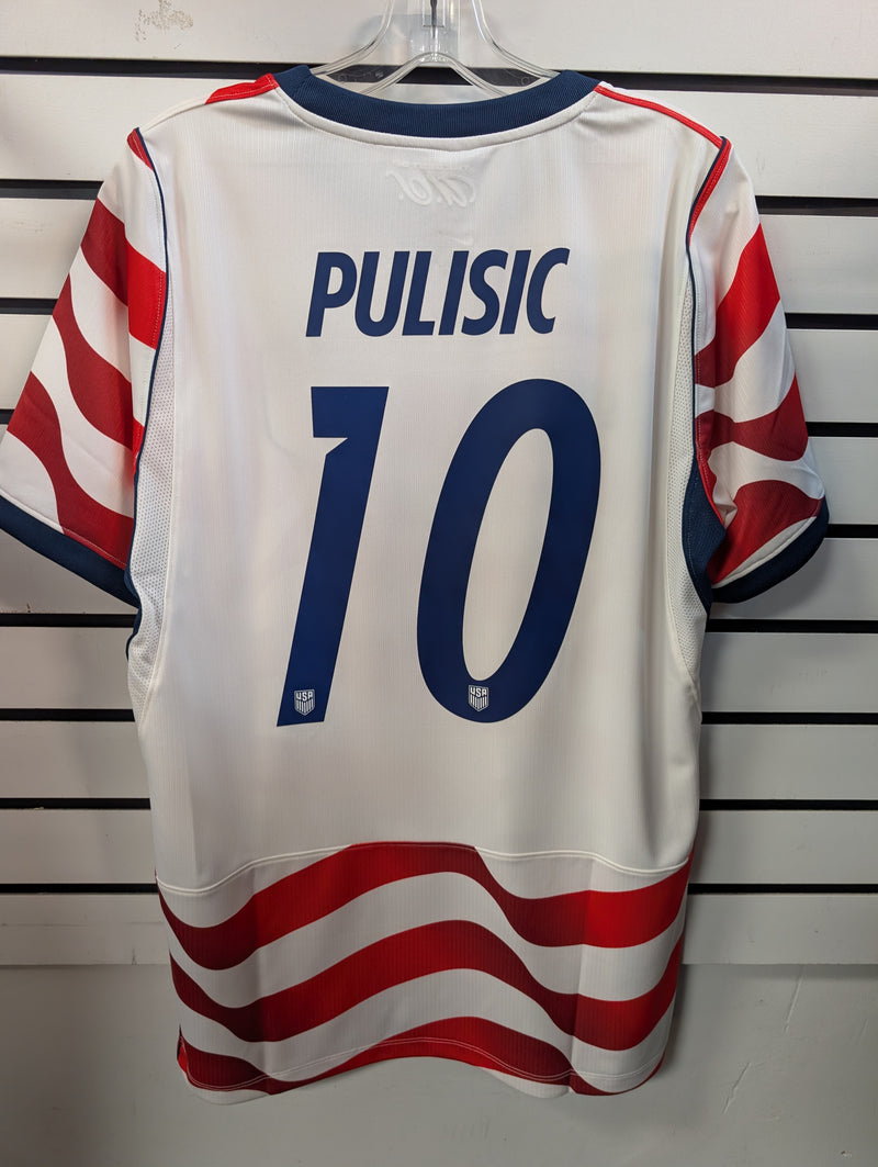 Load image into Gallery viewer, Men's Nike USA Stadium Home Stripes Custom Player Jersey
