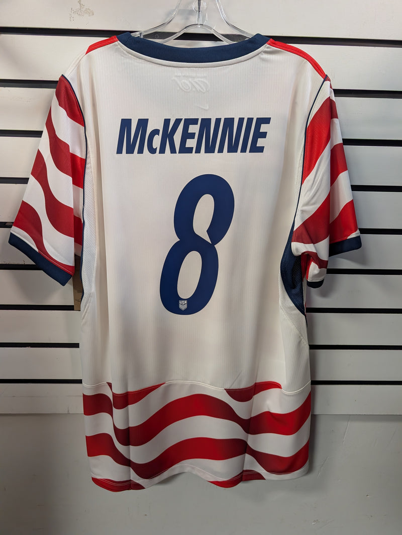 Load image into Gallery viewer, Men's Nike USA Stadium Home Stripes Custom Player Jersey
