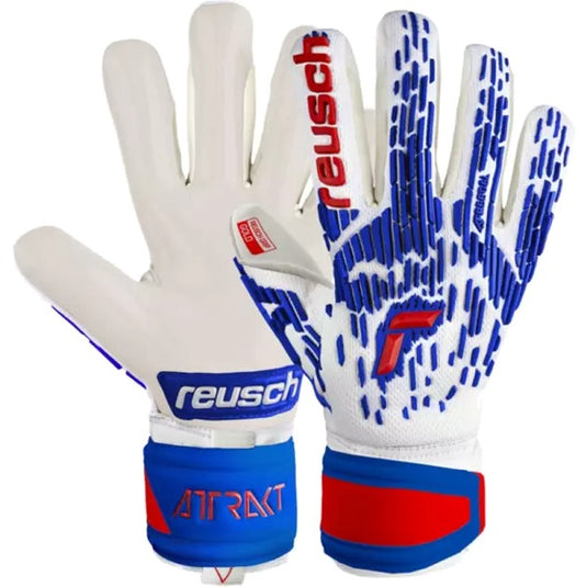 Reusch Attrakt Freegel Gold Sleek Finger Support Goalkeeper Gloves
