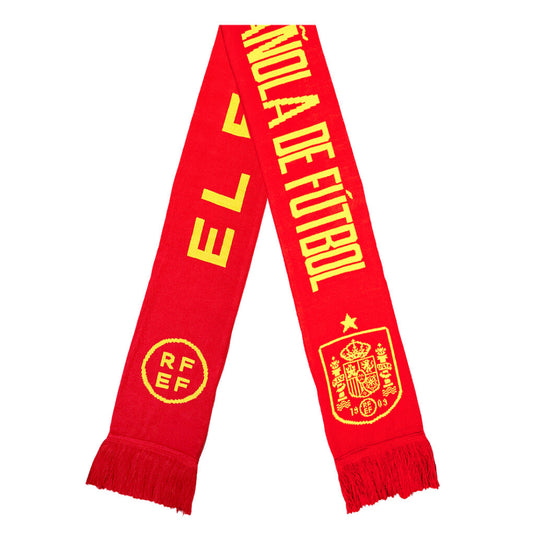 Spain Fan Supporter Soccer Futbol Scarf