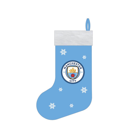 Manchester City FC Snowflake Christmas Stocking