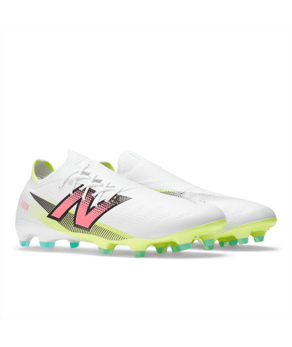 New Balance Furon Pro FG V7+ White Soccer Cleats Wide