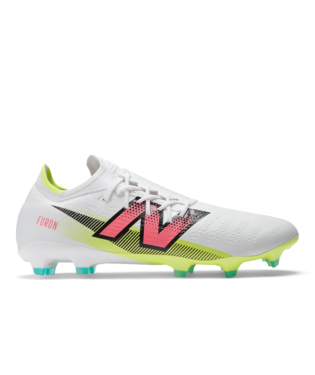 New Balance Furon Pro FG V7+ White Soccer Cleats Wide