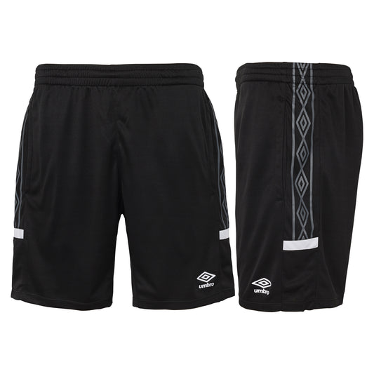 Umbro Men's Legacy Soccer Shorts Black White