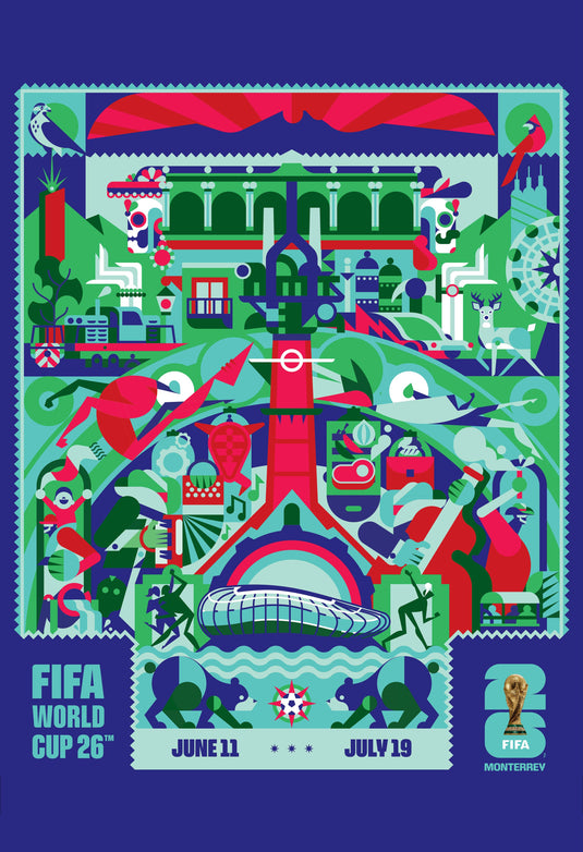 FIFA World Cup 26™ – Monterrey Poster (Officially Licensed): 16x24