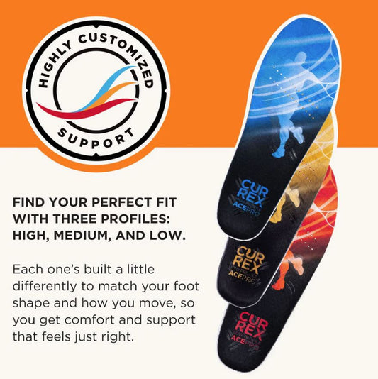 Currex AcePRO Insoles | Dynamic Insoles for Tennis Shoes