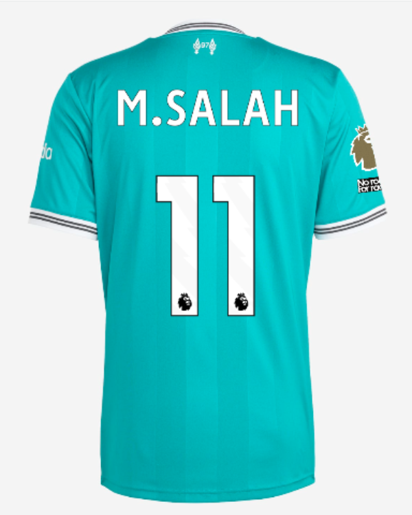 Salah #11 Mens Liverpool FC 26/26 Third Jersey Green