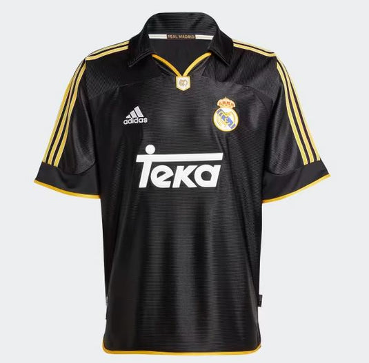 Real Madrid Throwback Jersey 1999 Away Black
