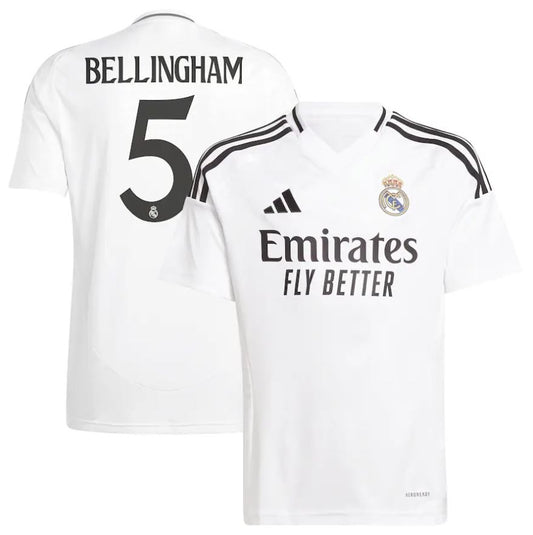 Bellingham #5 adidas Men's Real Madrid Home Jersey 2024/25