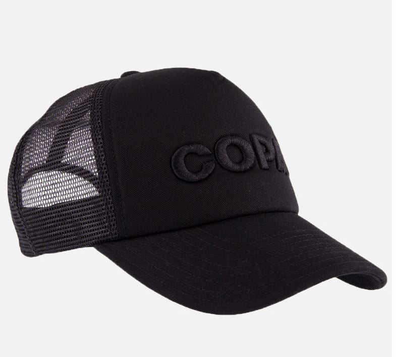 Load image into Gallery viewer, Copa 3D Black Logo Trucker Cap
