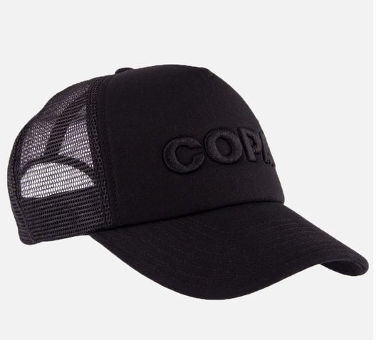 Copa 3D Black Logo Trucker Cap