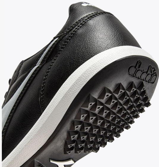 Diadora Brasil R TFR Soccer Turf Soccer Shoes Black Silver