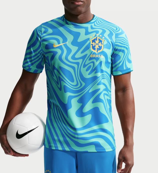 Load image into Gallery viewer, Brazil Academy Pro Men's Nike Dri-FIT Soccer Pre-Match Short-Sleeve Top
