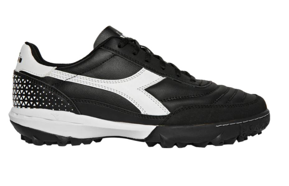 Diadora Calcetto GR LT TF Turf Soccer Shoes Black White