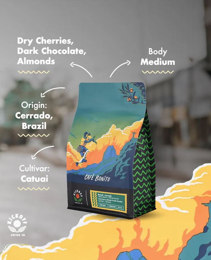 Load image into Gallery viewer, Cafe Bonito Brazil, Cerrado Mineiro Single-Origin Whole Bean Coffee
