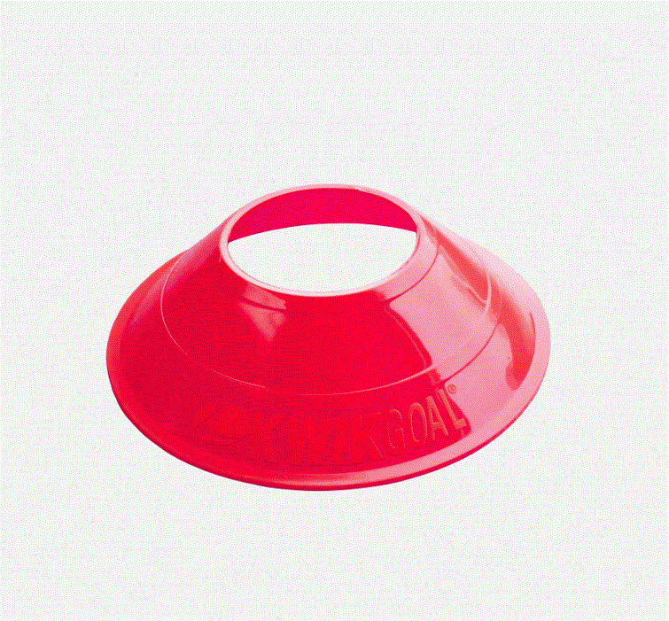KwikGoal Pack of 25 Mini Disc Cones Red