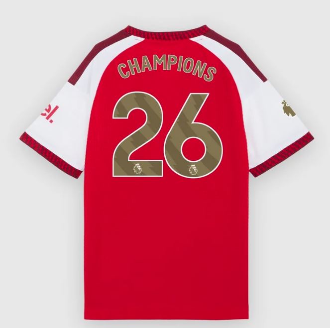 Load image into Gallery viewer, Arsenal FC 26/27 Home Jersey FREE EPL Champions Sleeve Badge
