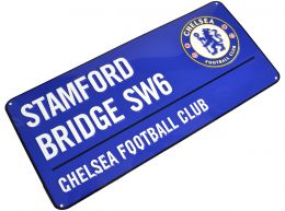 Chelsea FC Metal Street Sign Blue