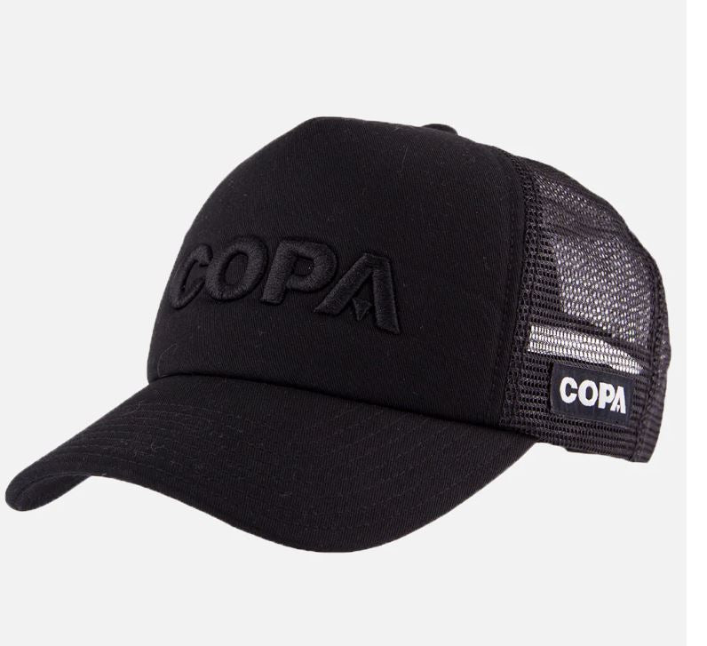 Load image into Gallery viewer, Copa 3D Black Logo Trucker Cap

