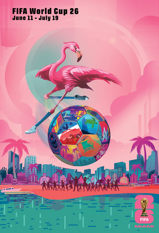 FIFA World Cup 26™ – Miami Poster (Officially Licensed): 16x24