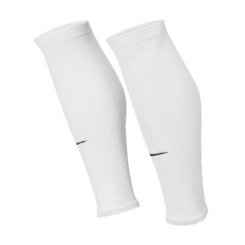 Nike Strike Footless Soccer Socks Cut Socks White Leg Sleeves