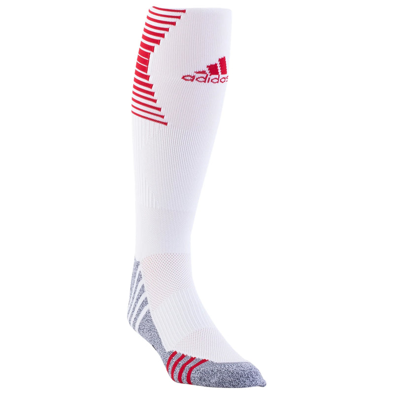 Load image into Gallery viewer, Adidas White/Red Team Speed OTC Soccer Sock
