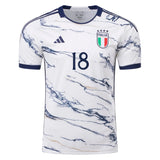 adidas Mens Italy 2023 Away Barella #18 Jersey