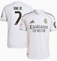 Vini Jr #7 Real Madrid Home 25/26 Jersey