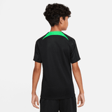 Liverpool FC Strike Big Kids' Nike Dri-FIT Knit Soccer Top Black Green