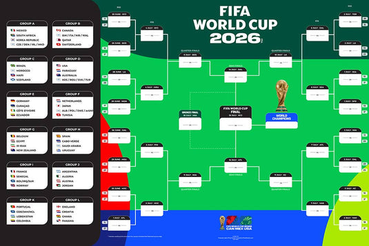 FIFA World Cup 26™ – Bracket Poster (Officially Licensed): 16x24