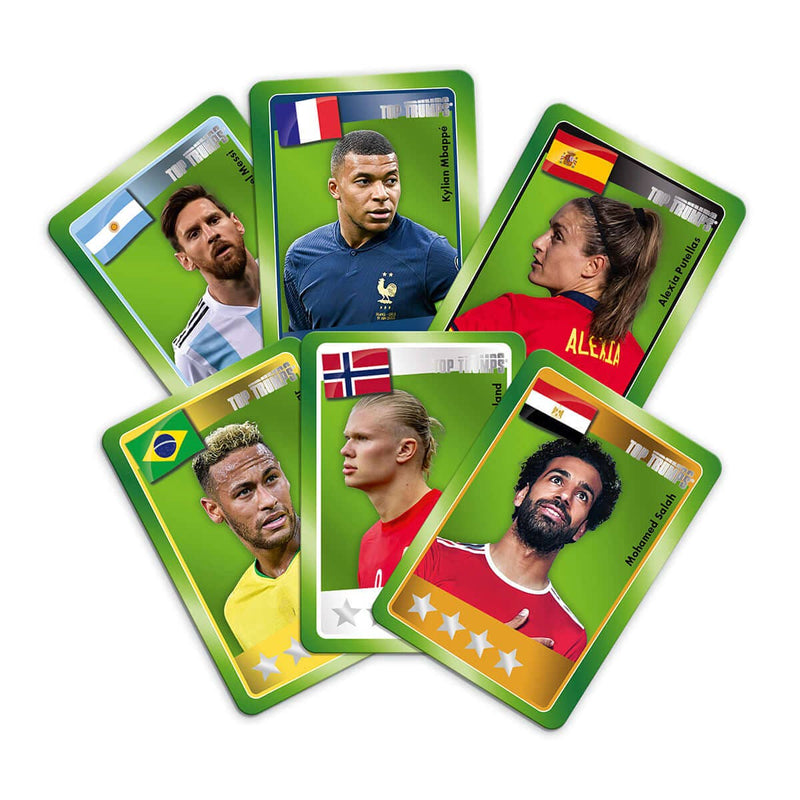 Load image into Gallery viewer, World Football Stars Green Top Trumps Match - The Crazy Cube Game
