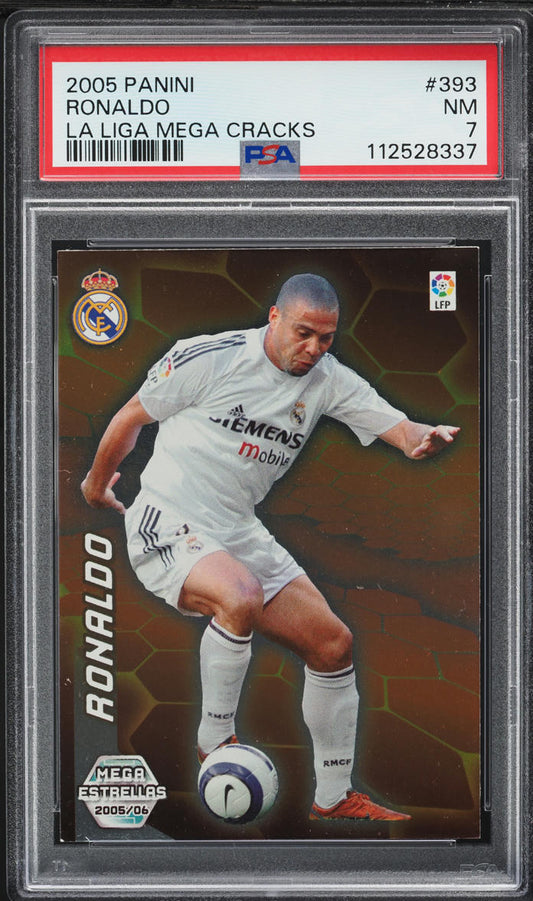 2005 Panini La Liga Mega Cracks Ronaldo #393 PSA 7 NRMT