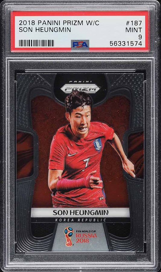 2018 Panini Prizm World Cup Son Heungmin #187 PSA 9 MINT