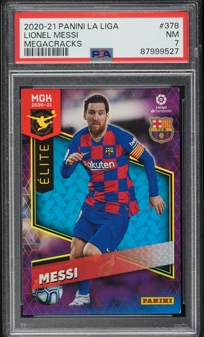 2020 Panini La Liga Mega Cracks Lionel Messi #378 PSA 7 NM
