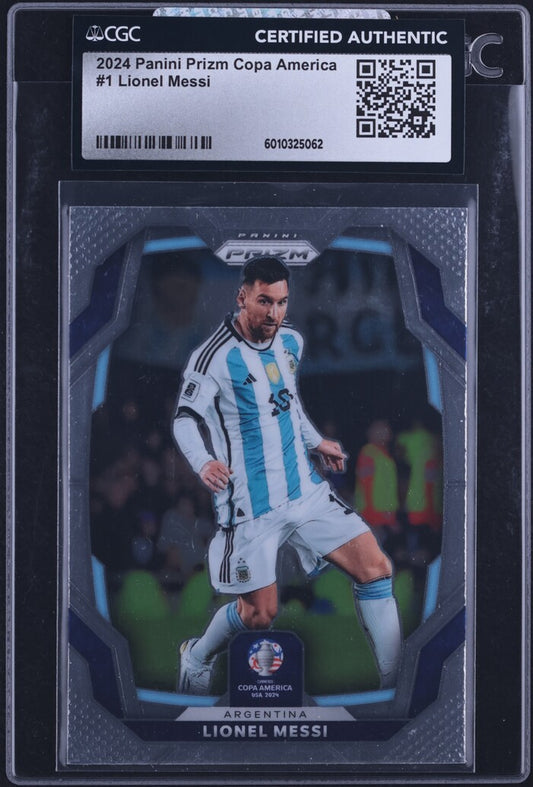 2024 Panini Prizm Copa America Lionel Messi #1 CGC Authentic